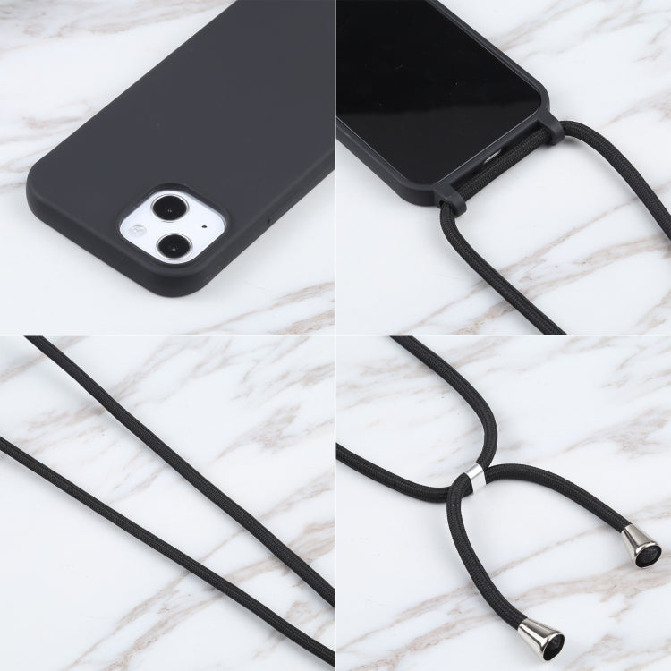For iPhone 13 Pro Max Candy Colors TPU Protective Case with Lanyard (Black) - free shipping - PMC TechLife - Order now!