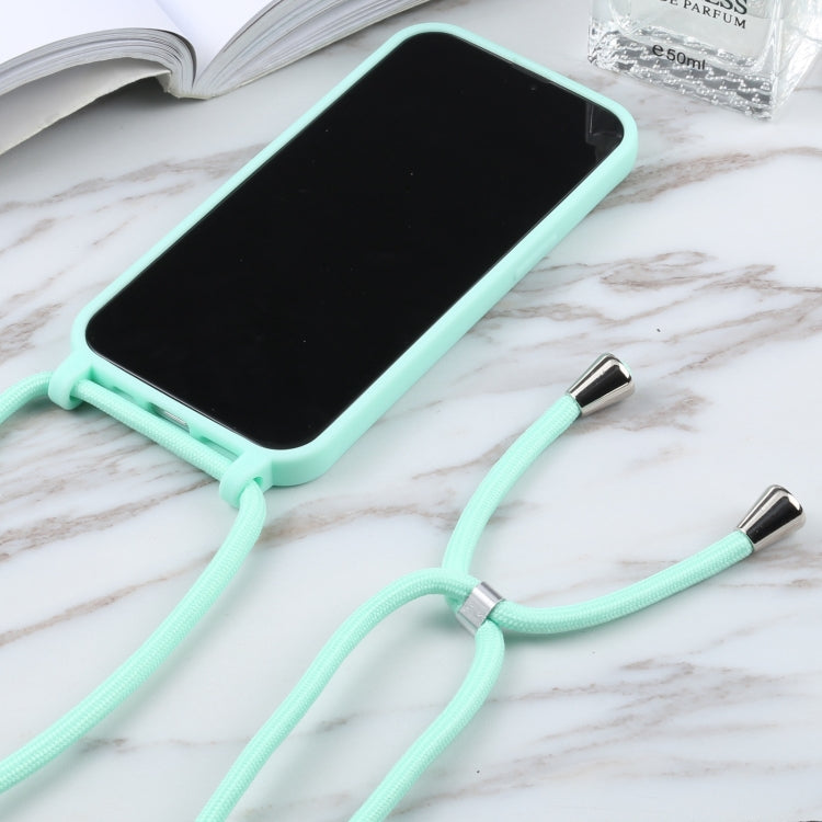For iPhone 13 Pro Max Candy Colors TPU Protective Case with Lanyard (Mint Green) - free shipping - PMC TechLife - Order now!