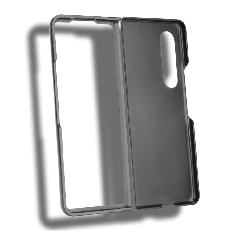 For Samsung Galaxy Z Fold3 5G Shockproof Sewing Cow Pattern Skin PC + PU + TPU Case(Blue) - free shipping - PMC TechLife - Order now!