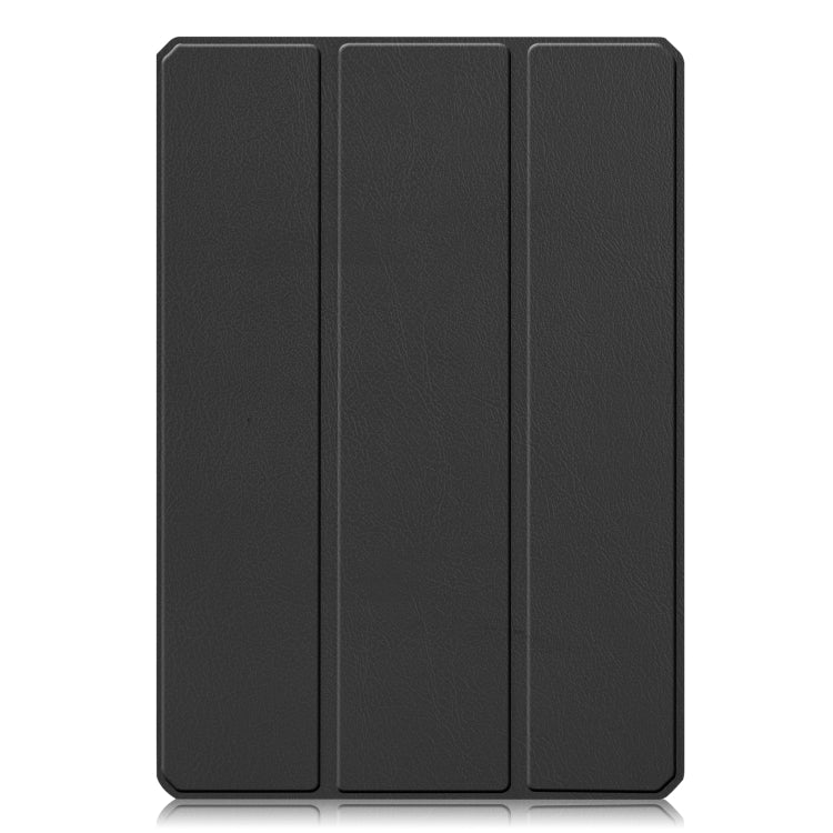 For Xiaomi Pad 5 / 5 Pro Custer Texture Horizontal Flip Leather Case with Three-folding Holder & Sleep / Wake-up Function(Black) - More Tablet Cases by PMC TechLife | Online Shopping South Africa | PMC TechLife