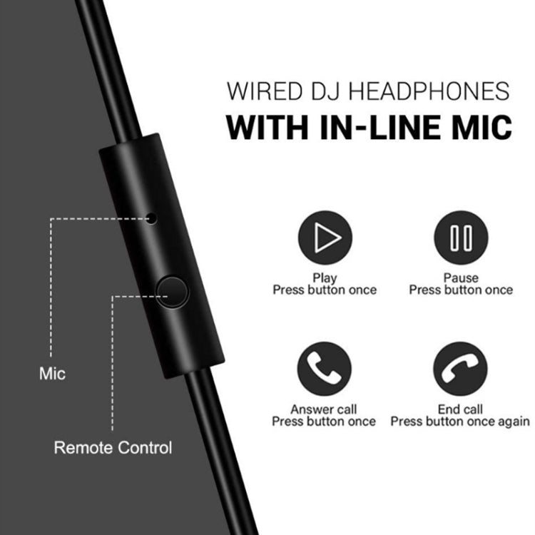 OneOdio Pro-10 Head-mounted Noise Reduction Wired Headphone with Microphone, Color:Black Red - free shipping - PMC TechLife - Order now!