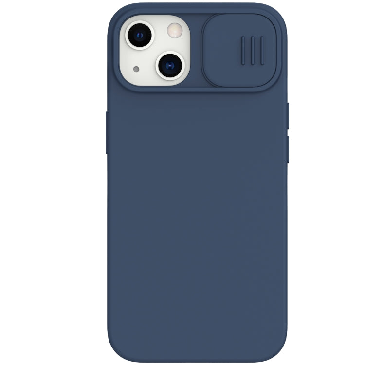 For iPhone 13 NILLKIN CamShield MagSafe Magnetic Liquid Silicone + PC Full Coverage Case(Blue) - iPhone 13 Cases by NILLKIN | Online Shopping South Africa | PMC Jewellery