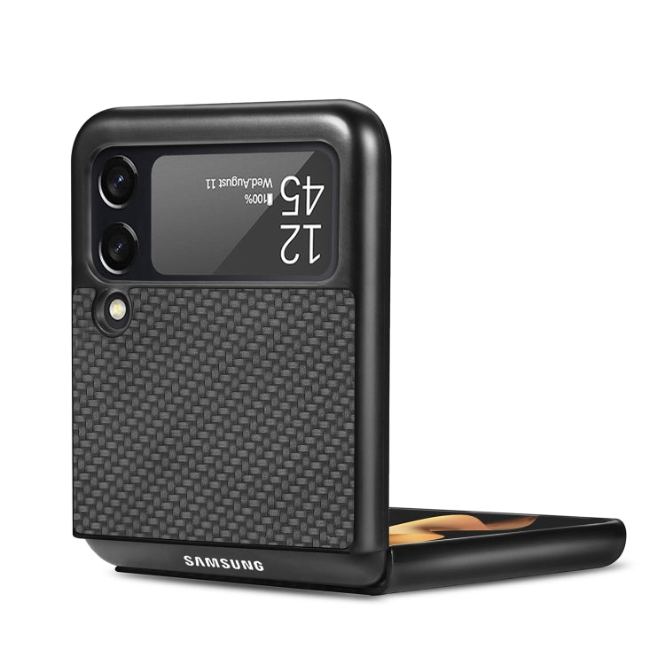 For Samsung Galaxy Z Flip3 5G Cross Pattern Slim PC Protective Case(Black) - free shipping - PMC TechLife - Order now!