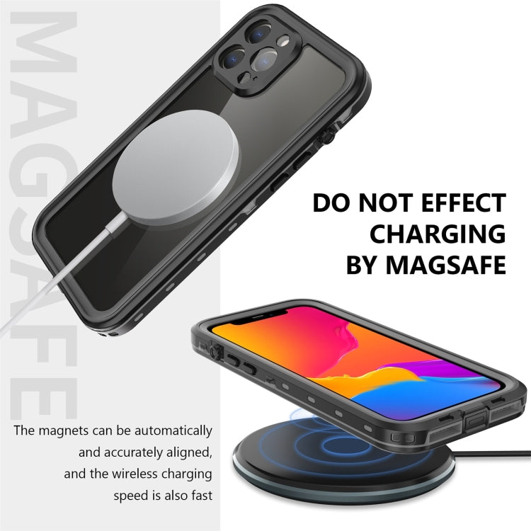 For iPhone 13 Pro Max RedPepper Transparent Dot Shockproof Waterproof PC + TPU Protective Case (Black) - iPhone 13 Pro Max Cases by RedPepper | Online Shopping South Africa | PMC TechLife | Buy Now Pay Later Mobicred