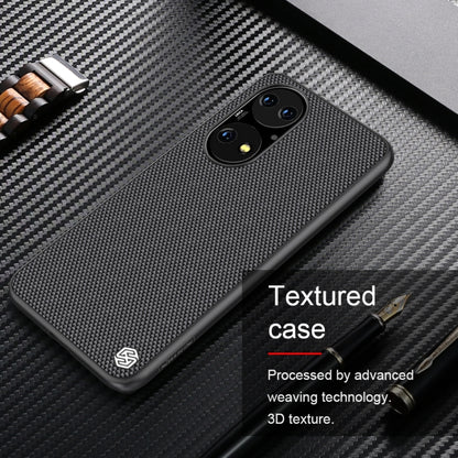 For Huawei P50 NILLKIN 3D Textured Nylon Fiber TPU Case(Black) - Huawei Cases by NILLKIN | Online Shopping South Africa | PMC Jewellery