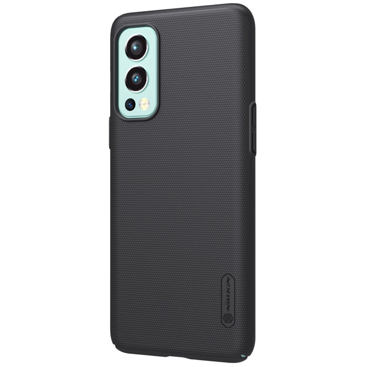 For OnePlus Nord 2 5G NILLKIN Frosted Concave-convex Texture PC Case(Black) - OnePlus Cases by NILLKIN | Online Shopping South Africa | PMC Jewellery