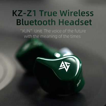 KZ Z1 1DD Dynamic True Wireless Bluetooth 5.0 Sports In-ear Earphone(Green) - Bluetooth Earphone by KZ | Online Shopping South Africa | PMC Jewellery | Buy Now Pay Later Mobicred