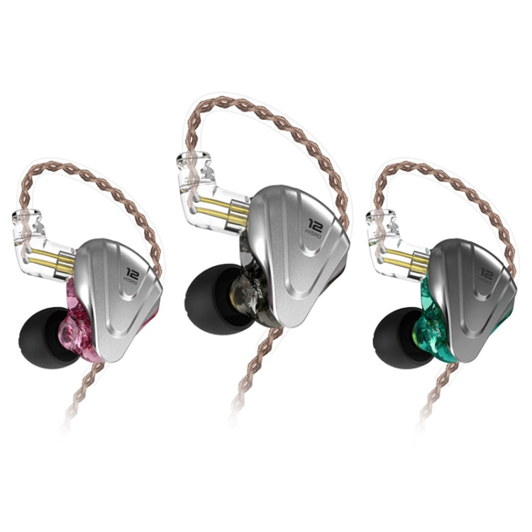 KZ ZSX 12-unit Ring Iron Metal Gaming In-ear Wired Earphone, Mic Version(Black) - free shipping - PMC TechLife - Order now!
