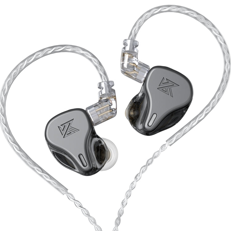 KZ DQ6 3-unit Dynamic HiFi In-Ear Wired Earphone No Mic(Grey) - free shipping - PMC TechLife - Order now!