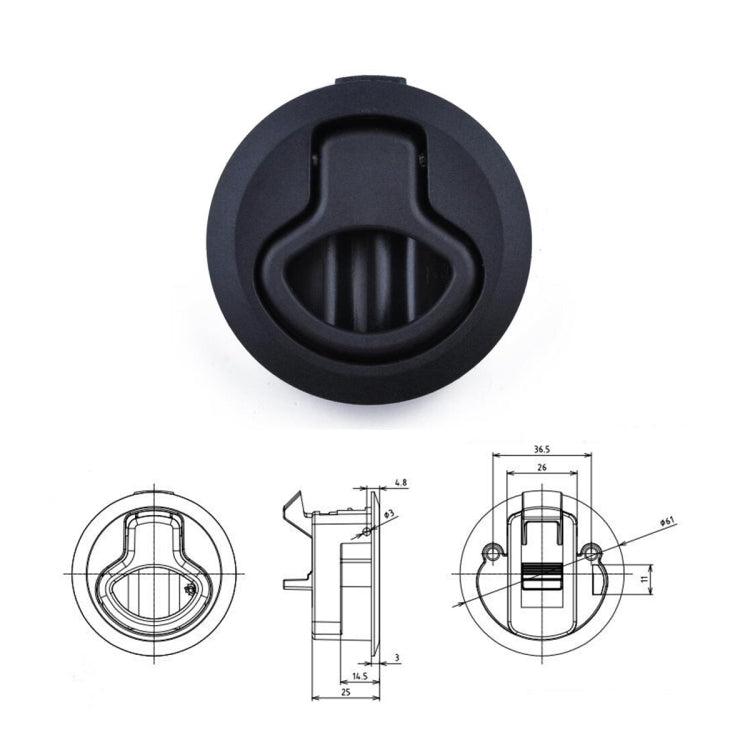A5661 4 PCS RV / Yacht Flush Pull Slam Latch - Locks & Hasps by PMC TechLife | Online Shopping South Africa | PMC TechLife | Buy Now Pay Later Mobicred