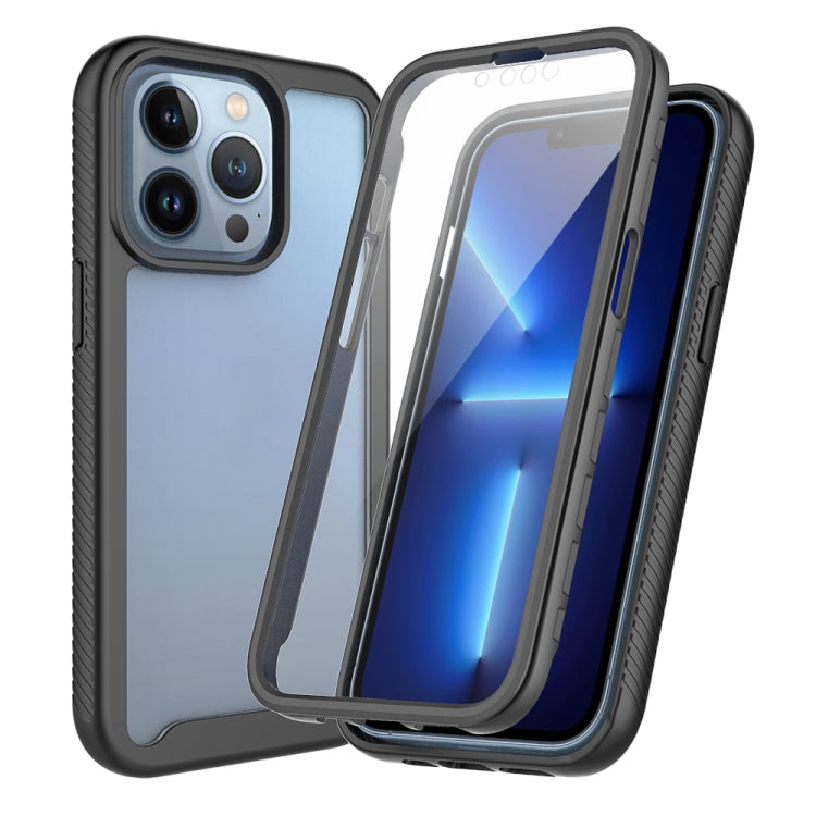 For iPhone 13 Pro Starry Sky Solid Color Series Shockproof PC + TPU Case with PET Film (Black) - iPhone 13 Pro Cases by PMC TechLife | Online Shopping South Africa | PMC TechLife | Buy Now Pay Later Mobicred