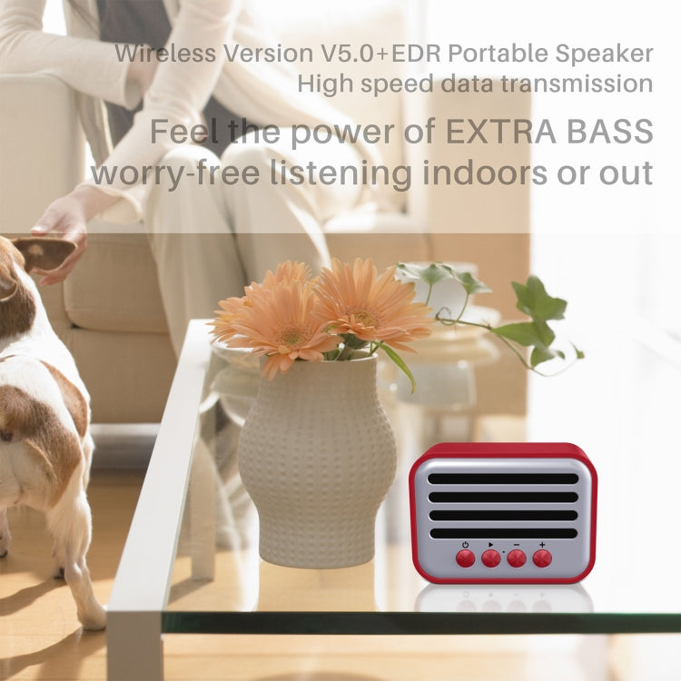 New Rixing NR-102 Mini TWS Bluetooth Speaker(Light Green) - Desktop Speaker by NewRixing | Online Shopping South Africa | PMC TechLife | Buy Now Pay Later Mobicred