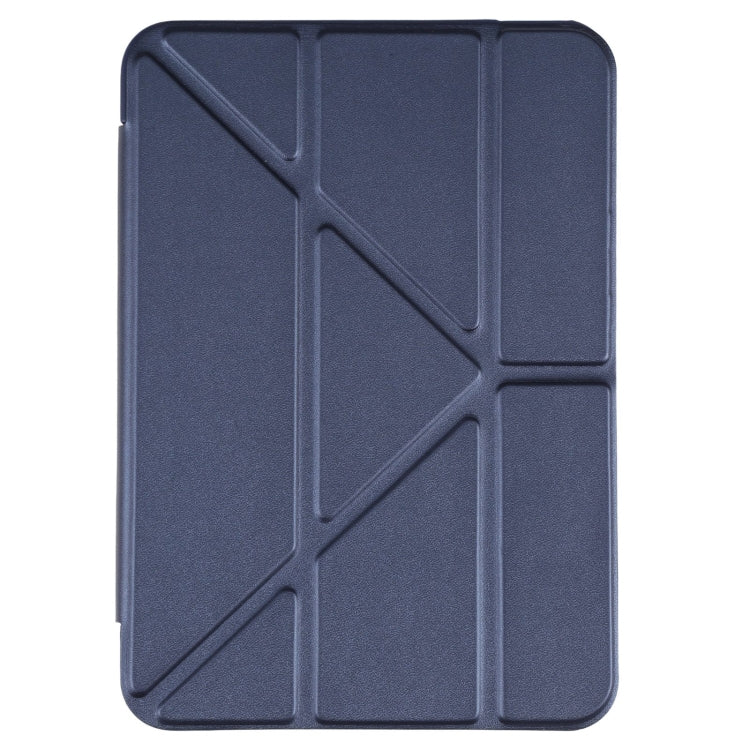 For iPad mini 6 / mini 2024 TPU Horizontal Deformation Flip Leather Tablet Case with Holder(Dark Blue) - free shipping - PMC TechLife - Order now!