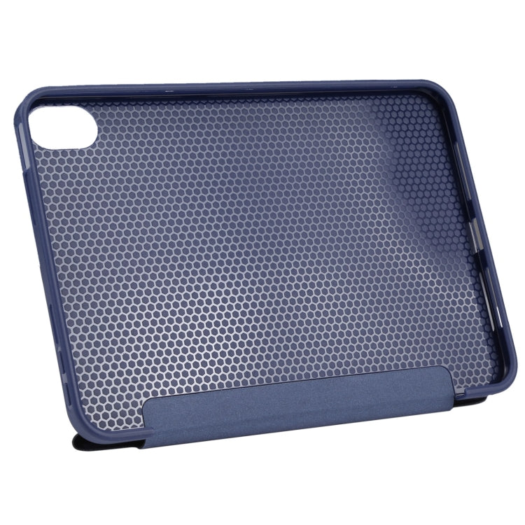 For iPad mini 6 / mini 2024 TPU Horizontal Deformation Flip Leather Tablet Case with Holder(Dark Blue) - free shipping - PMC TechLife - Order now!