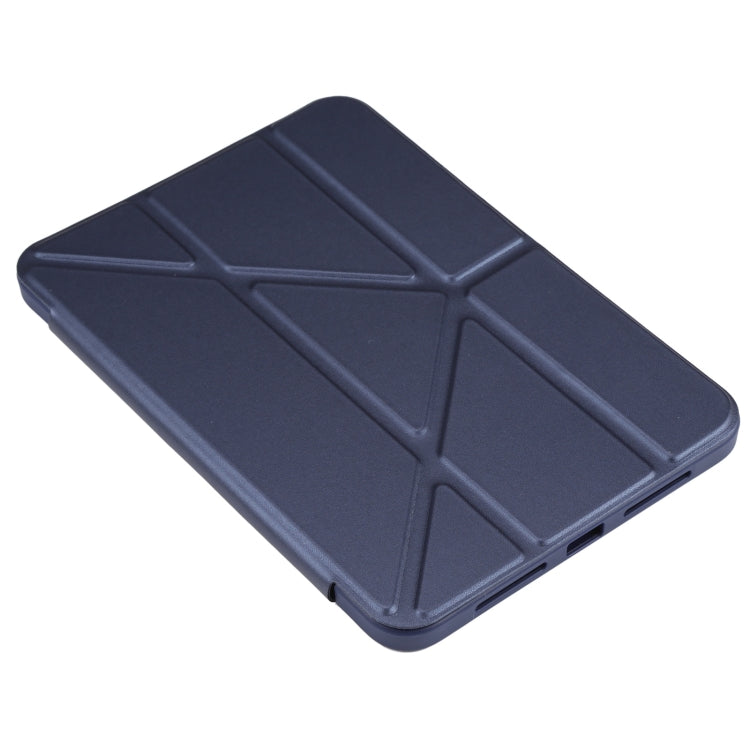 For iPad mini 6 / mini 2024 TPU Horizontal Deformation Flip Leather Tablet Case with Holder(Dark Blue) - free shipping - PMC TechLife - Order now!