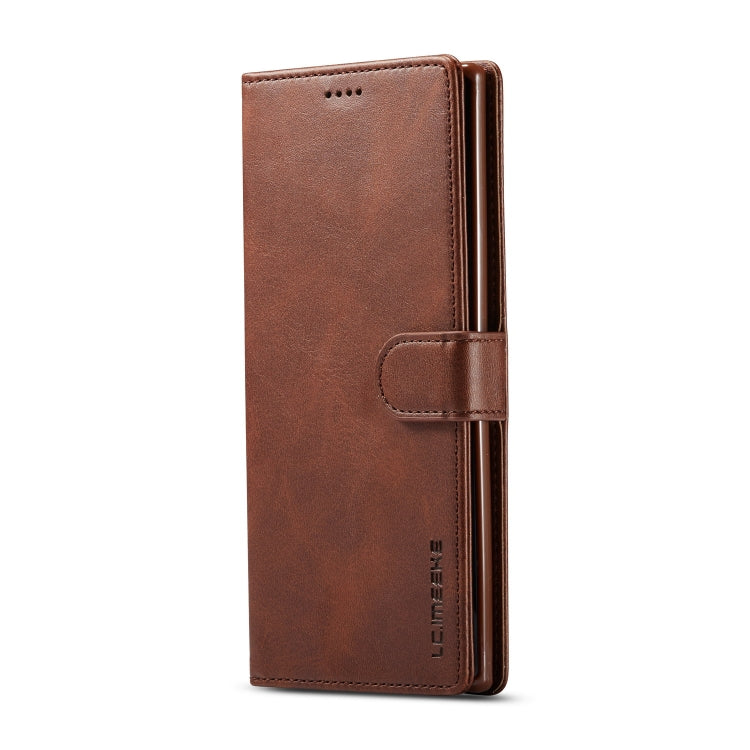 For Galaxy Note 10 Plus LC.IMEEKE Calf Texture Horizontal Flip Leather Case, with Holder & Card Slots & Wallet(Brown) - Galaxy Phone Cases by LC.IMEEKE | Online Shopping South Africa | PMC TechLife | Buy Now Pay Later Mobicred