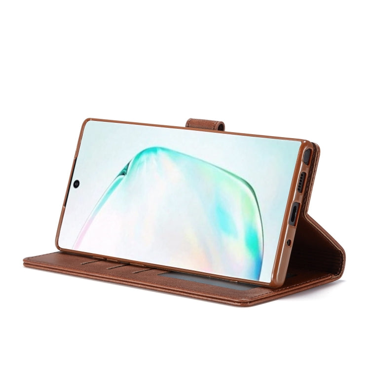 For Galaxy Note 10 Plus LC.IMEEKE Calf Texture Horizontal Flip Leather Case, with Holder & Card Slots & Wallet(Brown) - Galaxy Phone Cases by LC.IMEEKE | Online Shopping South Africa | PMC TechLife | Buy Now Pay Later Mobicred