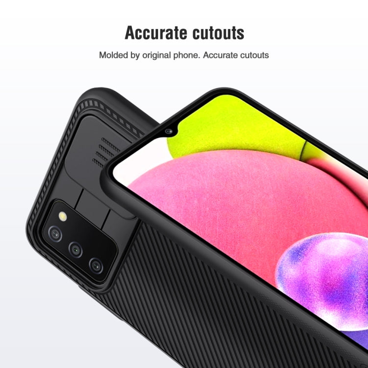 For Samsung Galaxy A03s / A037G NILLKIN Black Mirror Series PC Camshield Full Coverage Dust-proof Scratch Resistant Case(Black) - Galaxy Phone Cases by NILLKIN | Online Shopping South Africa | PMC TechLife | Buy Now Pay Later Mobicred