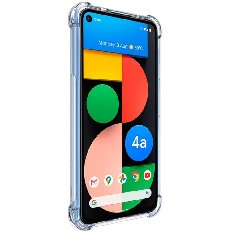 For Google Pixel 5a 5G IMAK All-inclusive Shockproof Airbag TPU Case with Screen Protector(Transparent) - free shipping - PMC TechLife - Order now!