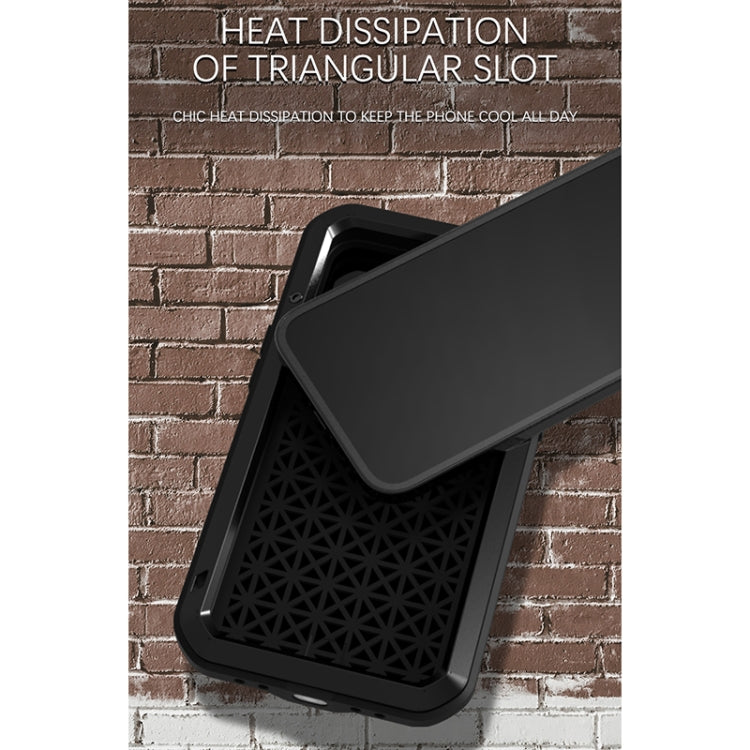 For iPhone 13 Pro LOVE MEI Metal Shockproof Life Waterproof Dustproof Protective Phone Case (Black) - free shipping - PMC TechLife - Order now!