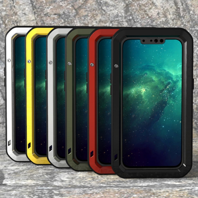 For iPhone 13 Pro LOVE MEI Metal Shockproof Life Waterproof Dustproof Protective Phone Case (Black) - free shipping - PMC TechLife - Order now!