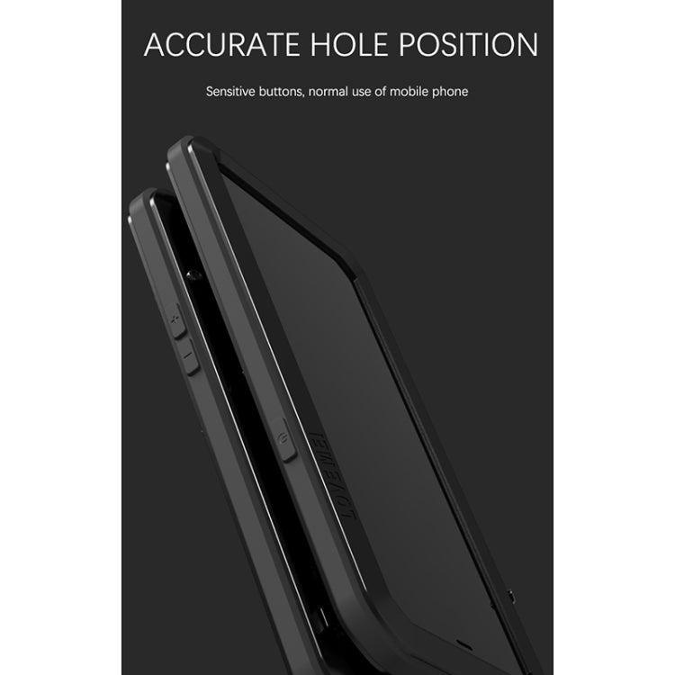 For iPhone 13 Pro LOVE MEI Metal Shockproof Life Waterproof Dustproof Protective Phone Case (Red) - iPhone 13 Pro Cases by LOVE MEI | Online Shopping South Africa | PMC TechLife | Buy Now Pay Later Mobicred