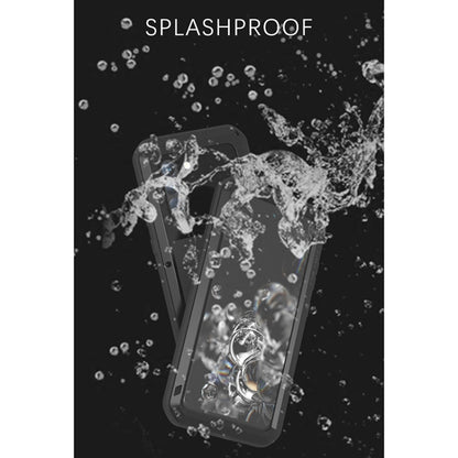 For Samsung Galaxy S21 FE LOVE MEI Metal Shockproof Waterproof Dustproof Protective Phone Case with Glass(Black) - Galaxy Phone Cases by LOVE MEI | Online Shopping South Africa | PMC Jewellery | Buy Now Pay Later Mobicred