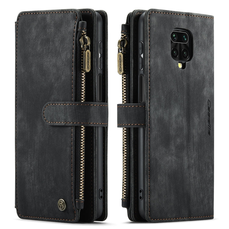 For Xiaomi Redmi Note 9 Pro Max / Redmi Note 9 Pro / Redmi Note 9s CaseMe-C30 Multifunctional Horizontal Flip PU + TPU Phone Case(Black) - Xiaomi Cases by CaseMe | Online Shopping South Africa | PMC TechLife | Buy Now Pay Later Mobicred