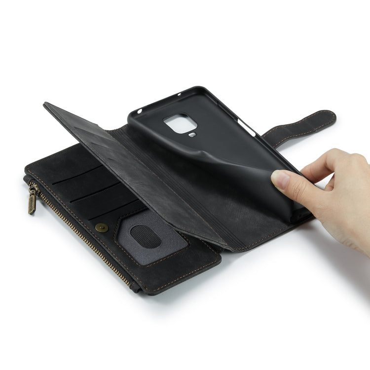 For Xiaomi Redmi Note 9 Pro Max / Redmi Note 9 Pro / Redmi Note 9s CaseMe-C30 Multifunctional Horizontal Flip PU + TPU Phone Case(Black) - Xiaomi Cases by CaseMe | Online Shopping South Africa | PMC TechLife | Buy Now Pay Later Mobicred