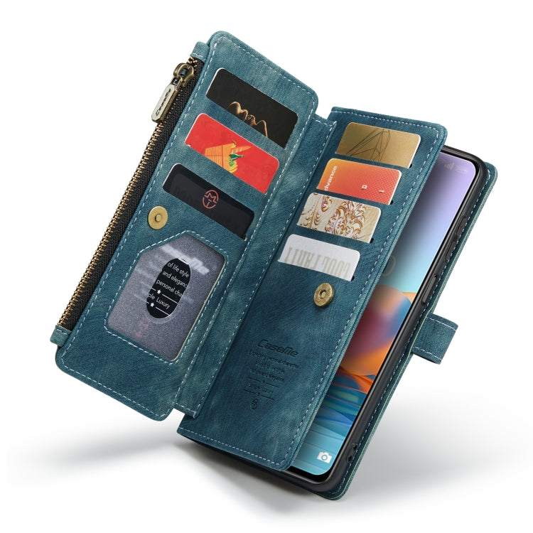 For Xiaomi Redmi Note 10 Pro 4G / Redmi Note 10 Pro Max CaseMe-C30 Multifunctional Horizontal Flip PU + TPU Phone Case(Blue) - Xiaomi Cases by CaseMe | Online Shopping South Africa | PMC TechLife | Buy Now Pay Later Mobicred
