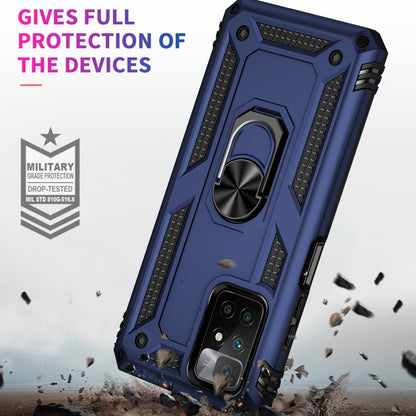 For Xiaomi Redmi 10 Shockproof TPU + PC Phone Case with 360 Degree Rotating Holder(Blue) - Xiaomi Cases by PMC Jewellery | Online Shopping South Africa | PMC Jewellery