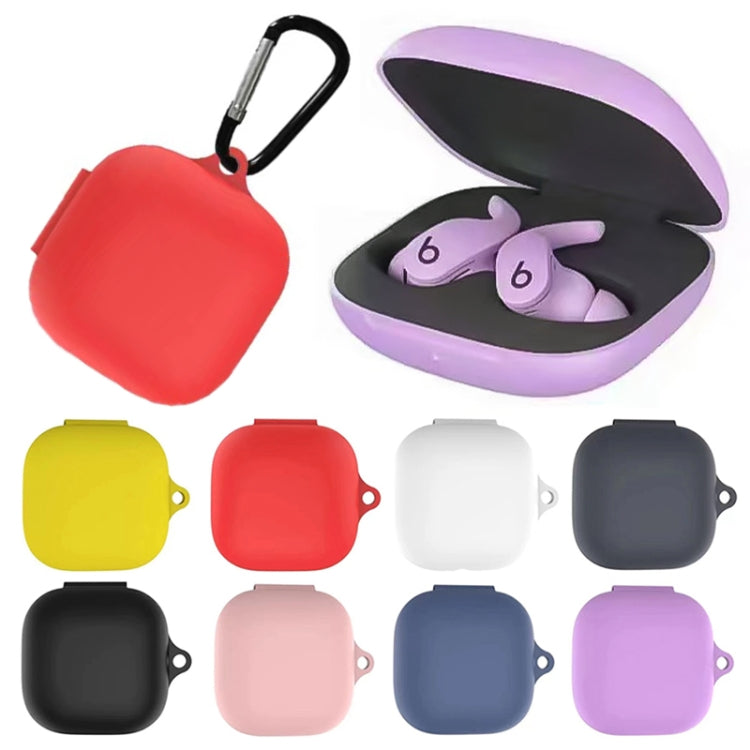 Pure Color Silicone Earphone Protective Case with Hook For Beats Fit Pro(Light Purple) - free shipping - PMC TechLife - Order now!