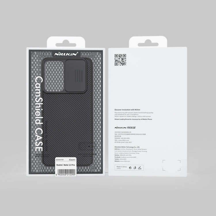 For Xiaomi Redmi Note 11 Pro China / 11 Pro+ Global / Mi 11i / Mi 11i 5G NILLKIN Black Mirror Series Camshield PC Phone Case(Black) - Redmi Note 11 Pro Case by NILLKIN | Online Shopping South Africa | PMC Jewellery