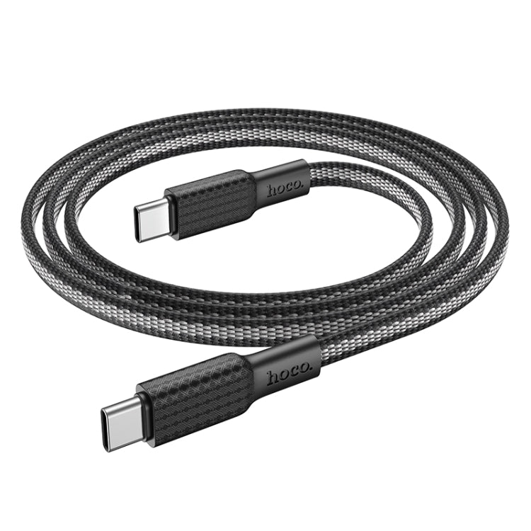 hoco X69 60W Type-C / USB-C to Type-C / USB-C Jaeger Charging Data Cable, Length: 1m(Black Red) - USB-C & Type-C Cable by hoco | Online Shopping South Africa | PMC Jewellery