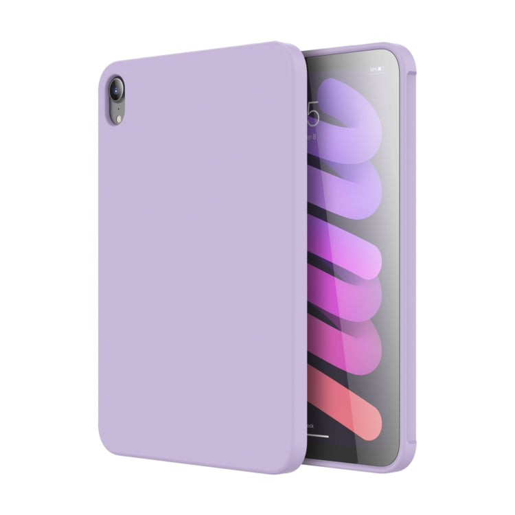 For iPad mini 2024 / mini 6 Mutural Silicone Microfiber Tablet Case(Lavender) - free shipping - PMC TechLife - Order now!