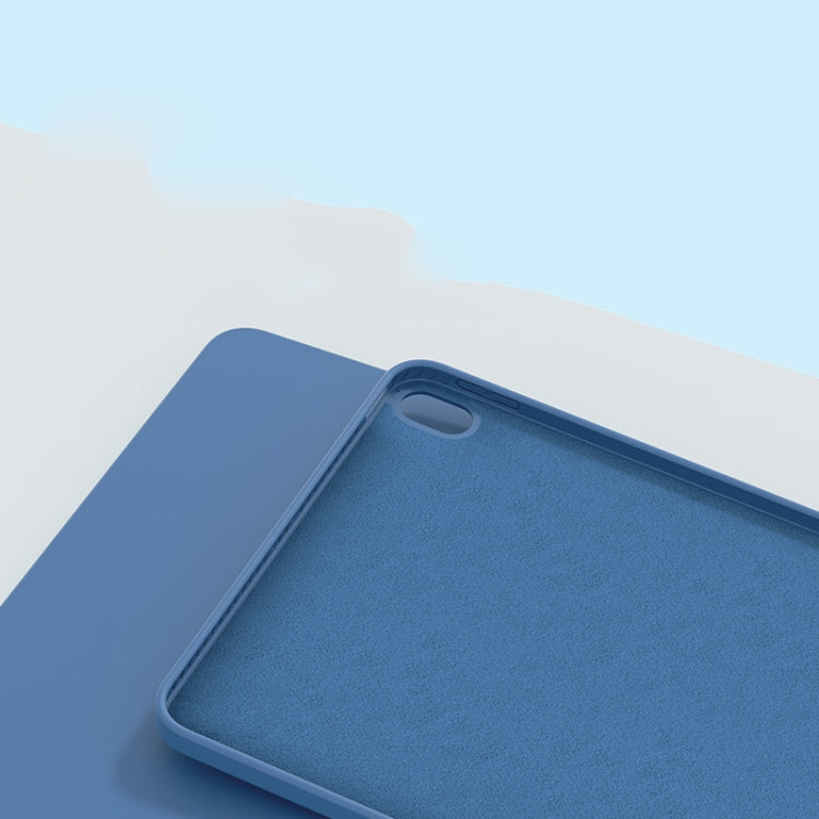 For iPad Air 11 2024 / Air 2022 /  Air 2020 10.9 Mutural Silicone Microfiber Tablet Case(Light Blue) - free shipping - PMC TechLife - Order now!