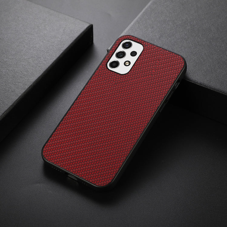 For Samsung Galaxy A53 5G Carbon Fiber Skin Phone Case(Red) - Galaxy Phone Cases by PMC TechLife | Online Shopping South Africa | PMC TechLife | Buy Now Pay Later Mobicred