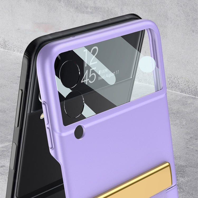 For Samsung Galaxy Z Flip3 5G GKK Ultra-thin Full Coverage Phone Case with Wristband(Silver) - Galaxy Phone Cases by GKK | Online Shopping South Africa | PMC TechLife | Buy Now Pay Later Mobicred