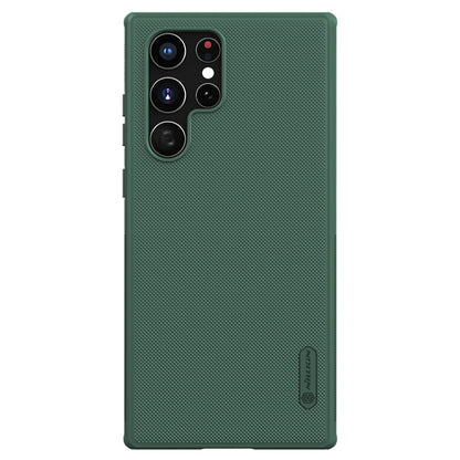 For Samsung Galaxy S22 Ultra 5G NILLKIN Super Frosted Shield Pro PC + TPU Phone Case(Green) - Galaxy S22 Ultra 5G Cases by NILLKIN | Online Shopping South Africa | PMC Jewellery