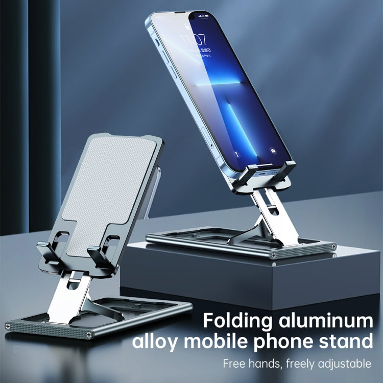 R-JUST HZ16 Slim Phone Desktop Holder(Silver) - Desktop Holder by R-JUST | Online Shopping South Africa | PMC Jewellery