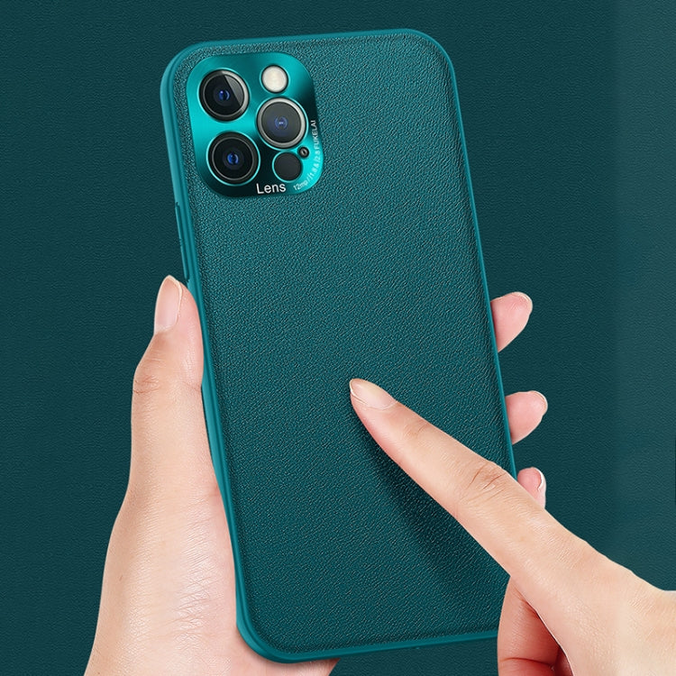 For iPhone 13 Pro Plain Skin Leather Case (Purple) - free shipping - PMC TechLife - Order now!