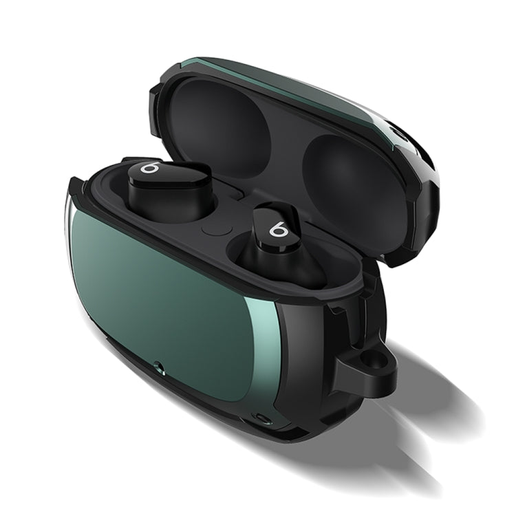 Bumblebee Armor Earphone Protective Case with Hook For Beats Studio Buds(Black + Green) - Other Case by PMC TechLife | Online Shopping South Africa | PMC TechLife