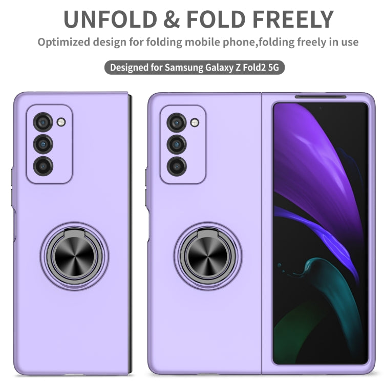 For Samsung Galaxy Z Fold2 5G Armor Ring Holder Phone Case(Purple) - free shipping - PMC TechLife - Order now!