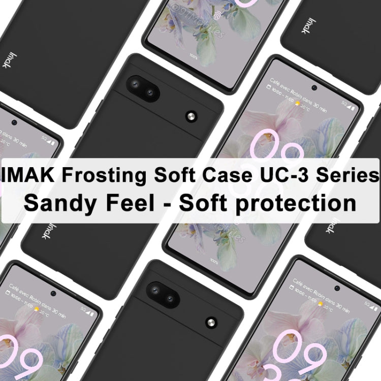 For Google Pixel 6a imak UC-3 Series Shockproof Frosted TPU Phone Case(Black) - Google Cases by imak | Online Shopping South Africa | PMC Jewellery | Buy Now Pay Later Mobicred