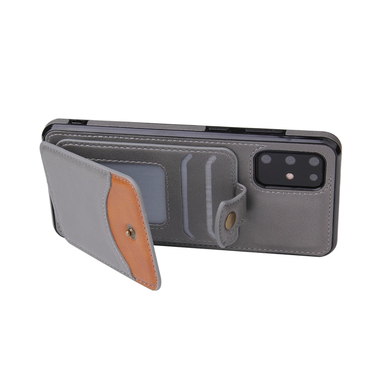For Samsung Galaxy S20+ Soft Skin Leather Wallet Bag Phone Case(Grey) - Galaxy Phone Cases by PMC TechLife | Online Shopping South Africa | PMC TechLife | Buy Now Pay Later Mobicred