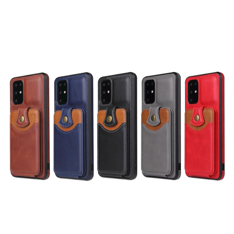For Samsung Galaxy S20+ Soft Skin Leather Wallet Bag Phone Case(Grey) - Galaxy Phone Cases by PMC TechLife | Online Shopping South Africa | PMC TechLife | Buy Now Pay Later Mobicred