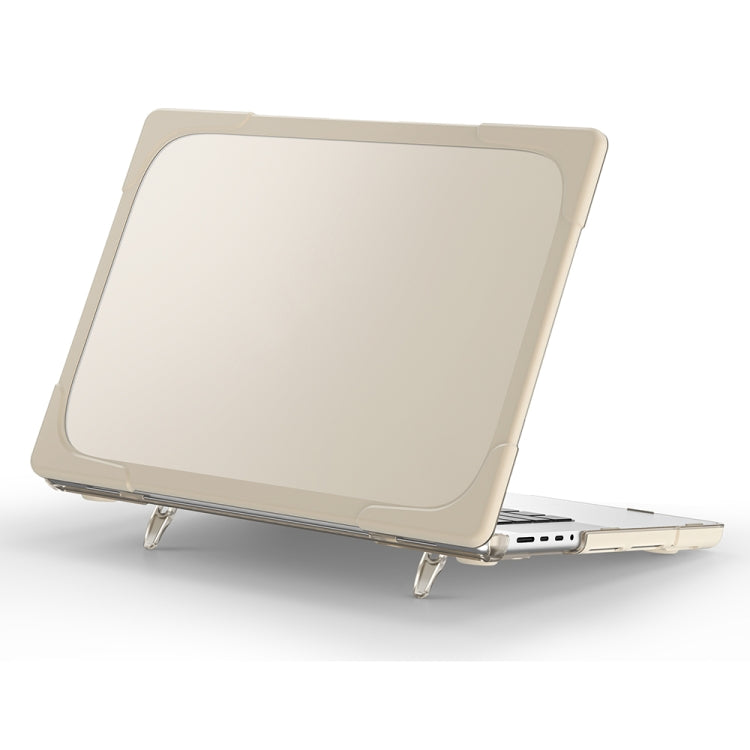 TPU + PC Two Color Laptop Protective Case For MacBook Pro 14.2 inch A2442 2021(Khaki) - MacBook Pro Cases by PMC TechLife | Online Shopping South Africa | PMC TechLife