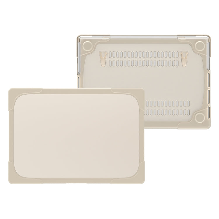 TPU + PC Two Color Laptop Protective Case For MacBook Pro 14.2 inch A2442 2021(Khaki) - MacBook Pro Cases by PMC TechLife | Online Shopping South Africa | PMC TechLife