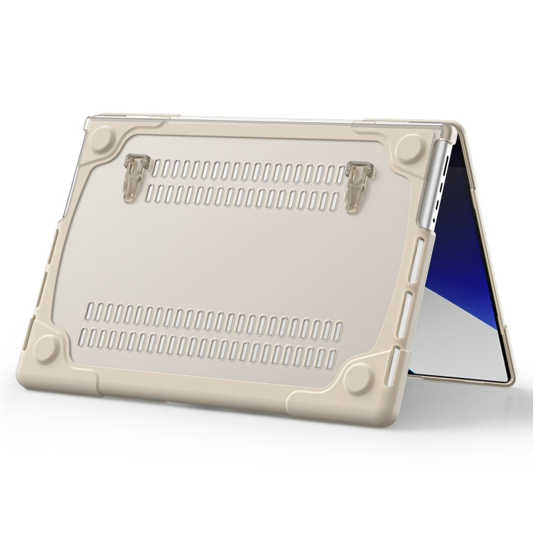 TPU + PC Two Color Laptop Protective Case For MacBook Pro 14.2 inch A2442 2021(Khaki) - MacBook Pro Cases by PMC TechLife | Online Shopping South Africa | PMC TechLife