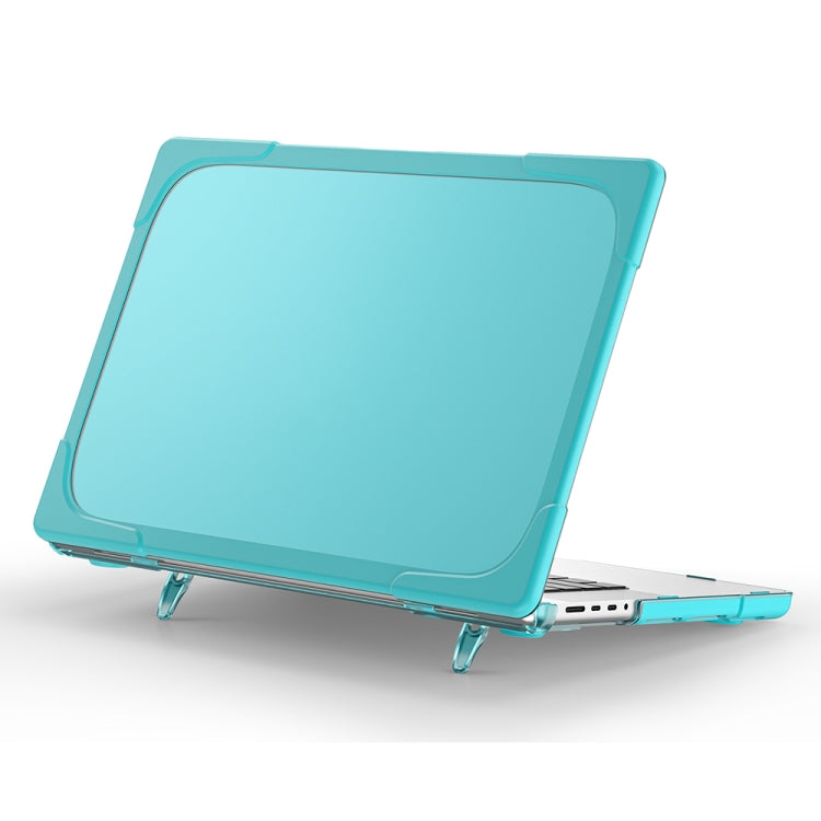 TPU + PC Two Color Laptop Protective Case For MacBook Pro 14.2 inch A2442 2021(Light Blue) - MacBook Pro Cases by PMC TechLife | Online Shopping South Africa | PMC TechLife